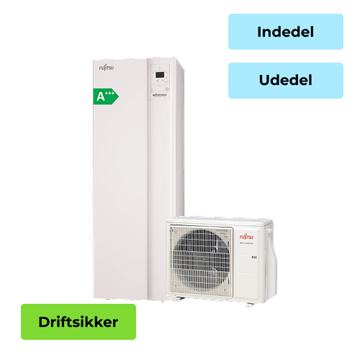 Fujitsu General luft til vand varmepumpe 5 kW - gulvmodel